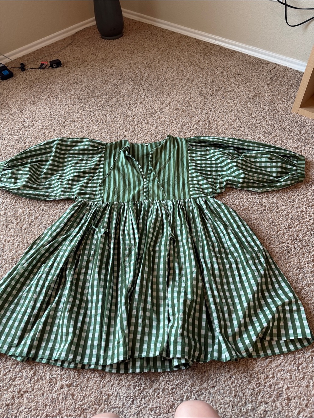 Blockprint mini dress